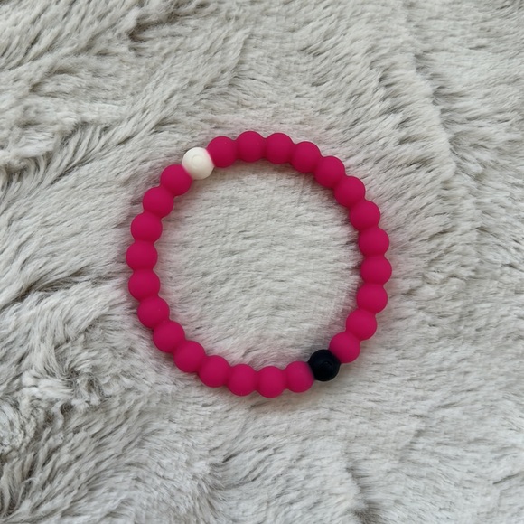 Matte hot pink Lokai bracelet size medium - Picture 2 of 2